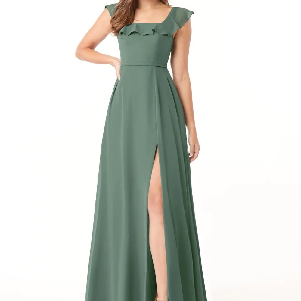 Azazie “Jinny” dress in Eucalyptus, size 20